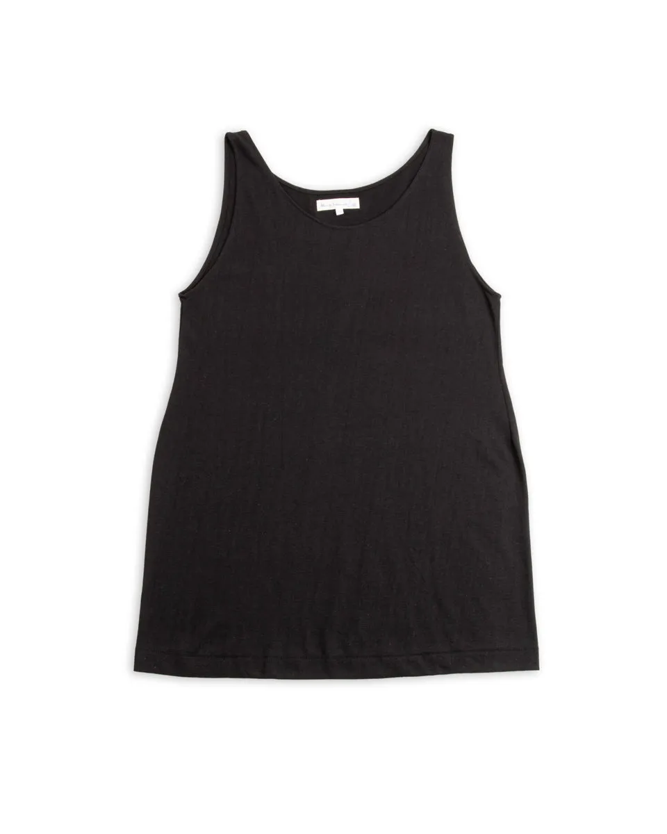 136 Loopwheeled 5.5 oz Singlet - Black