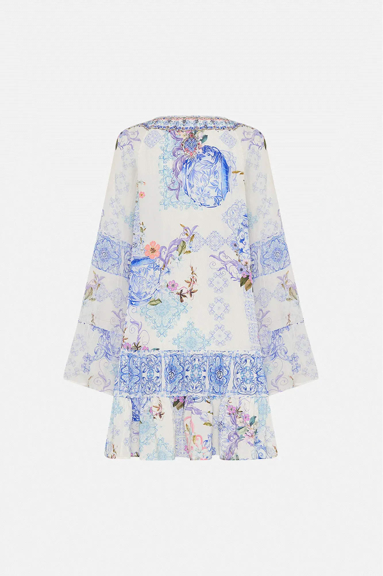 A-Line Gathered Panel Dress