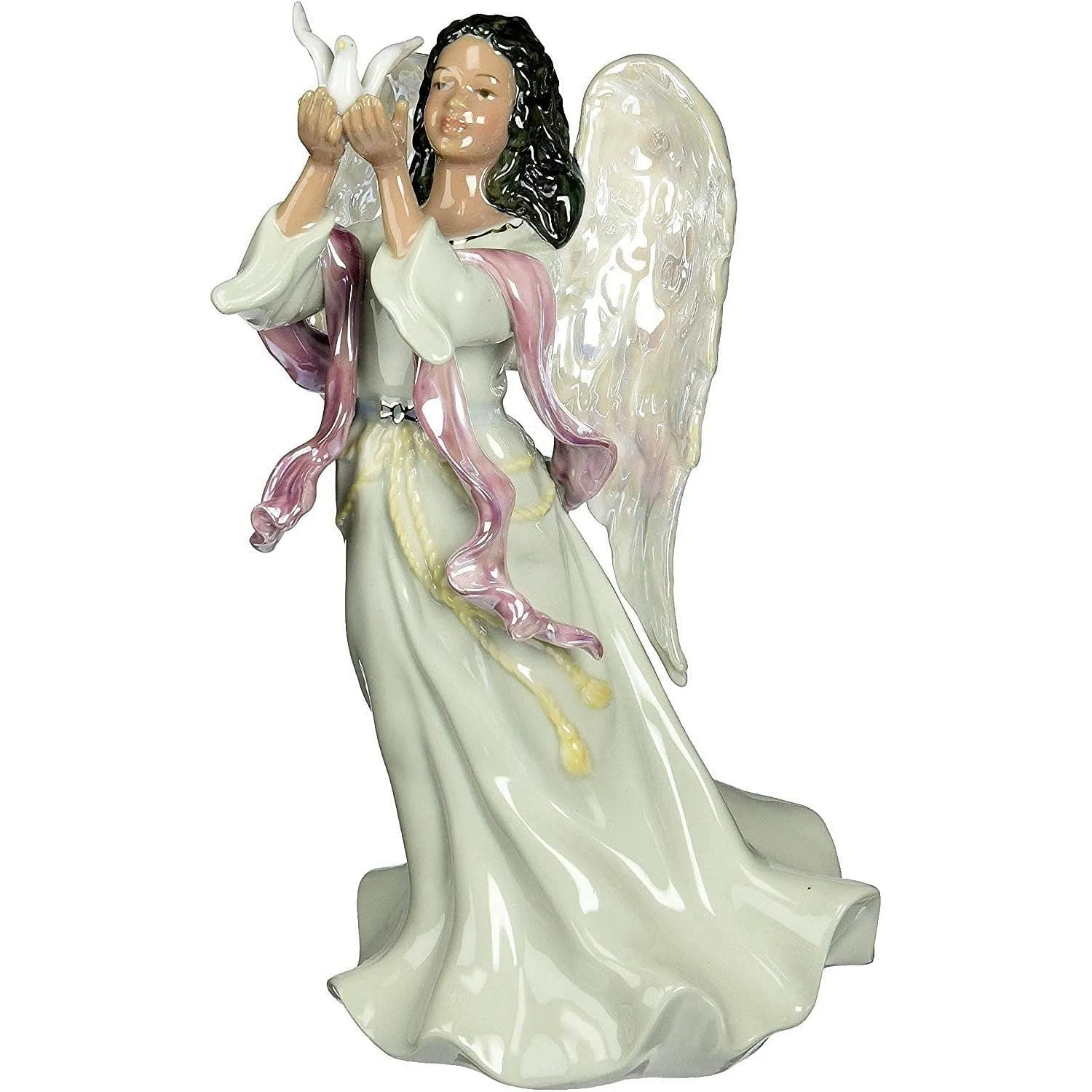 Angel with Dove Porcelain Figurine