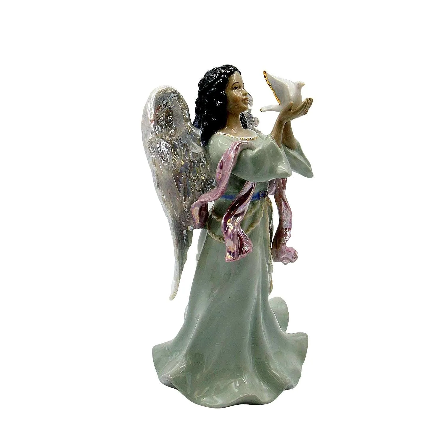 Angel with Dove Porcelain Figurine