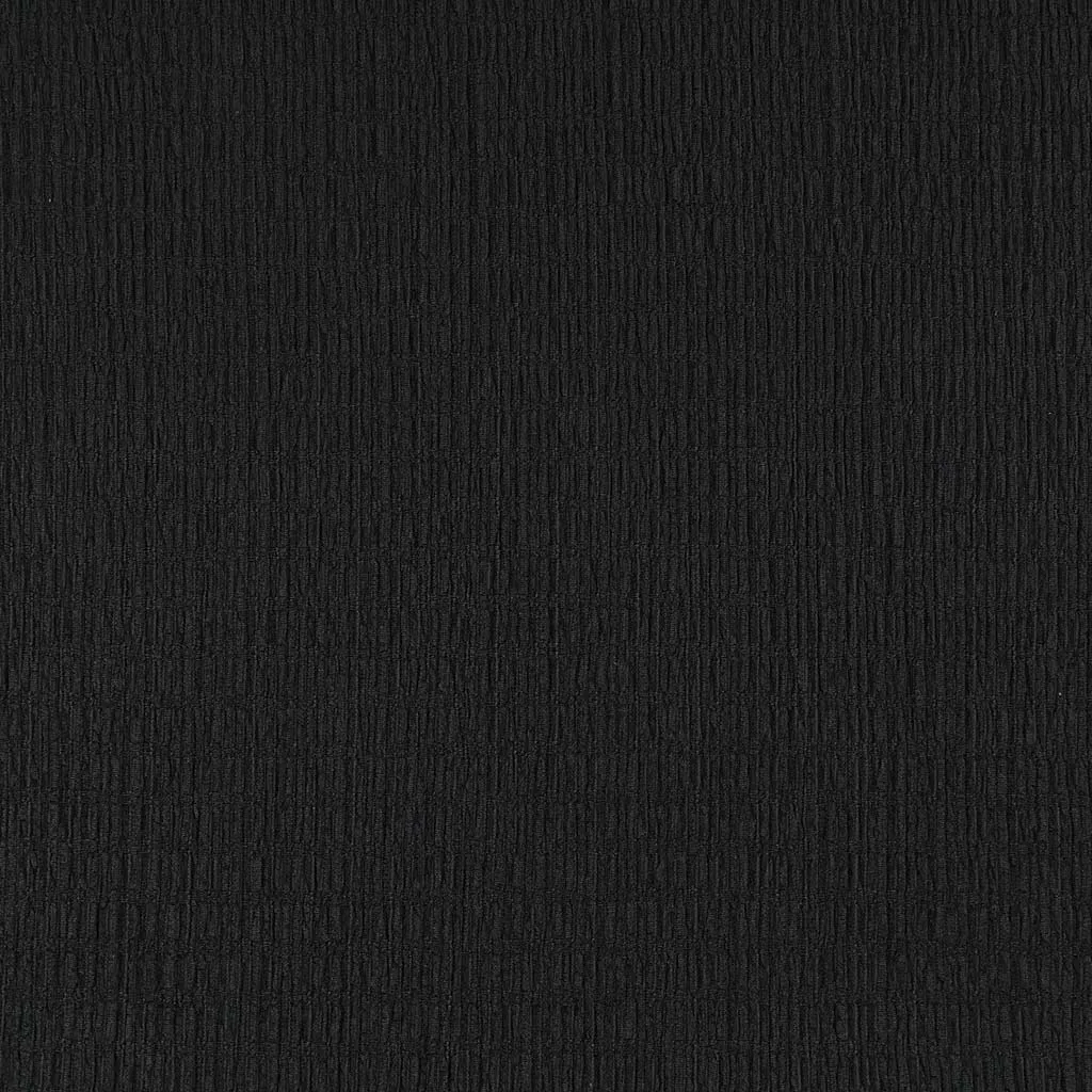 Aspen - Black Stretch Rib Fabric Sample