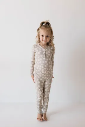 Bamboo Two Piece Pajamas | French Gray Floral