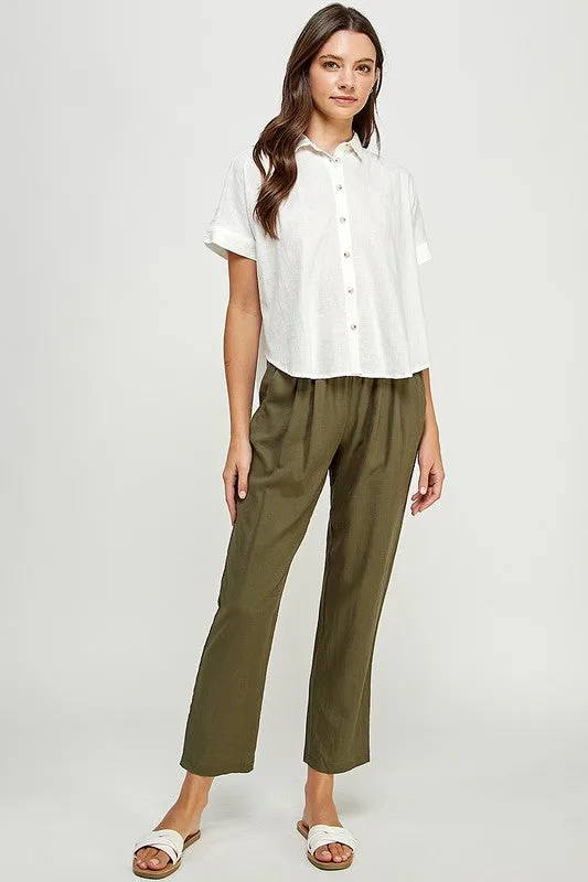 Beach Mode Linen Blend Pant