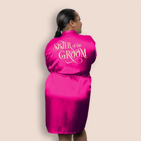 Bridal Party Robes | Bridesmaid Robe Personalize with Bride, Maid of Honor, Matron of Honor, Mother of the Bride & Mother of the Groom Texts