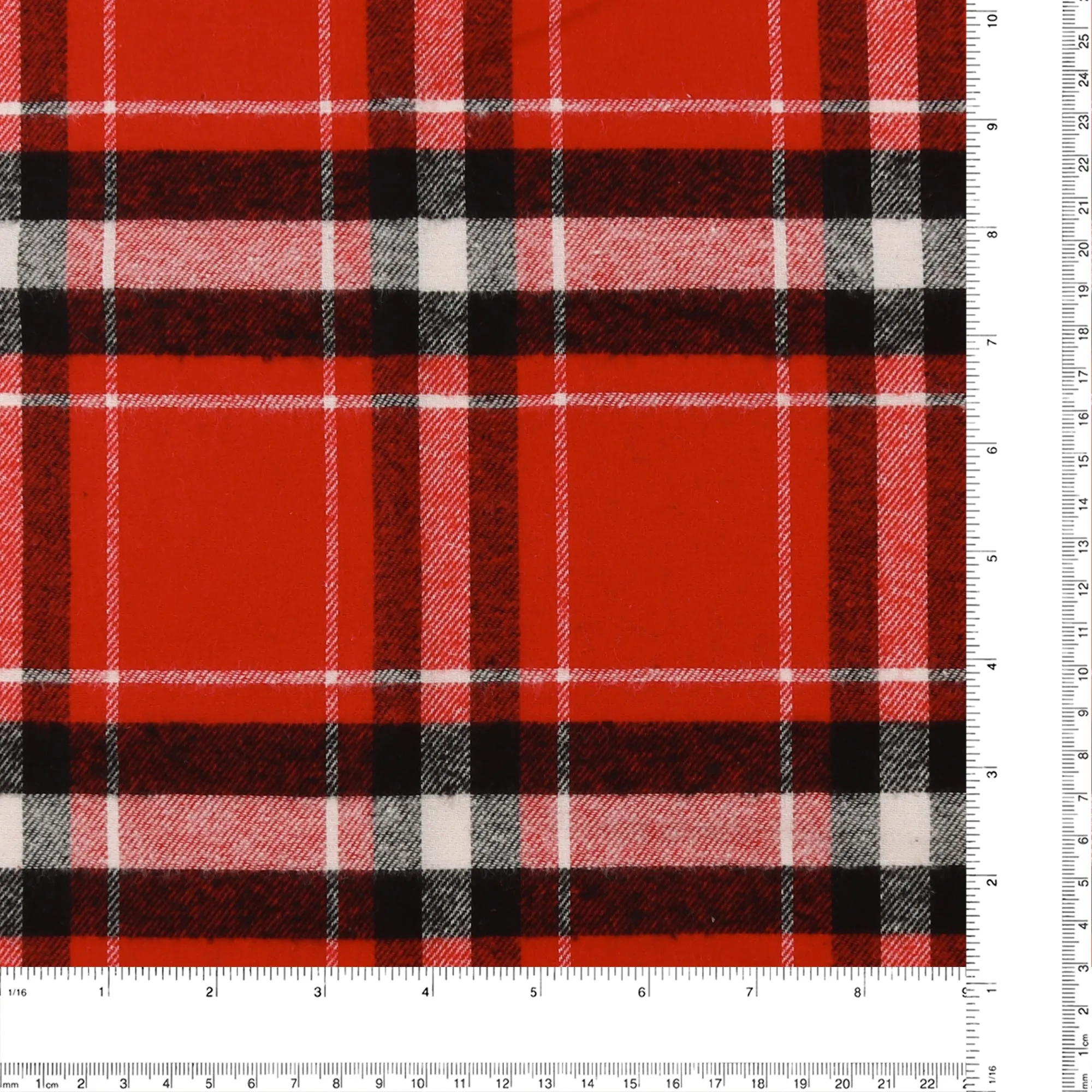 Brushed Cotton Plaid - NOAH - 020 - Red