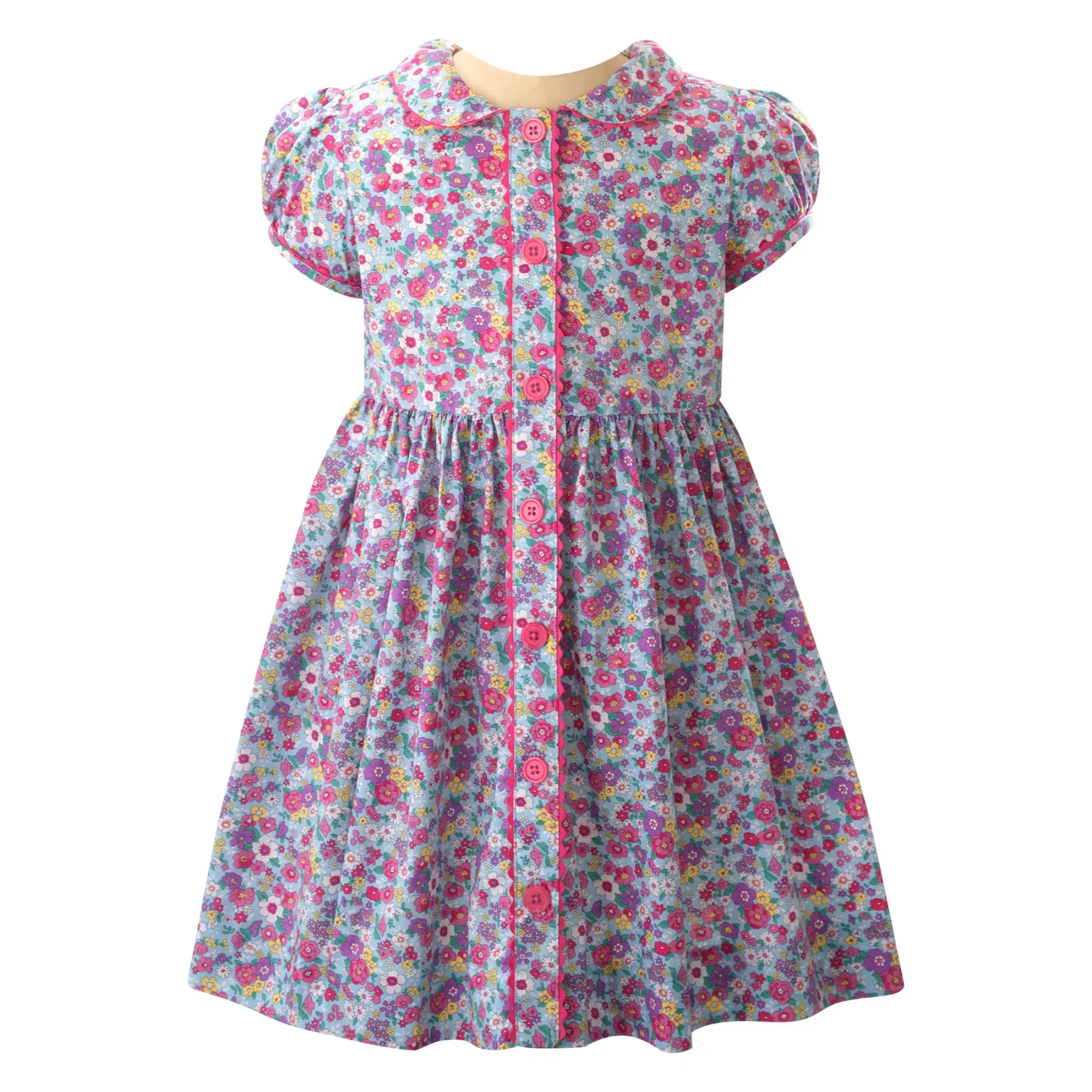 Candy Floral Button-Front Dress