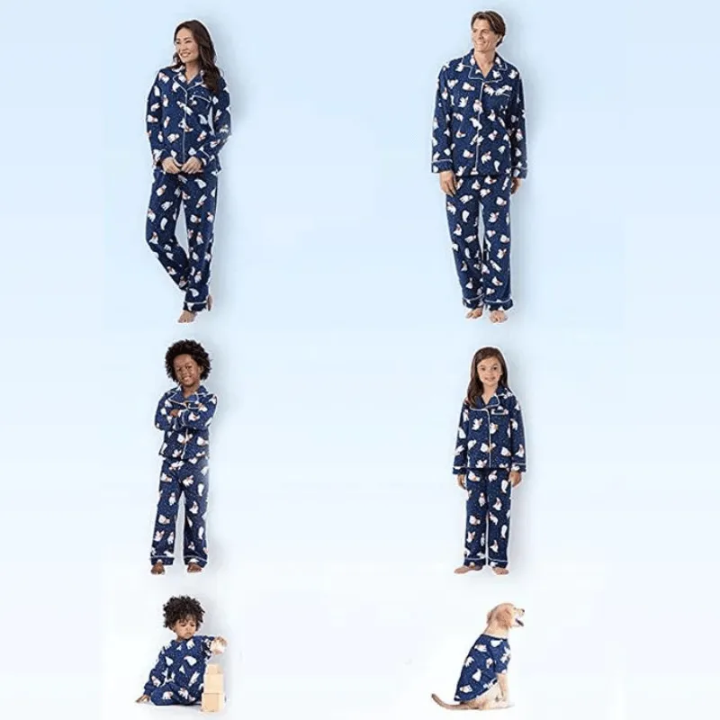 Christmas Pajamas for Family Sets - Blue