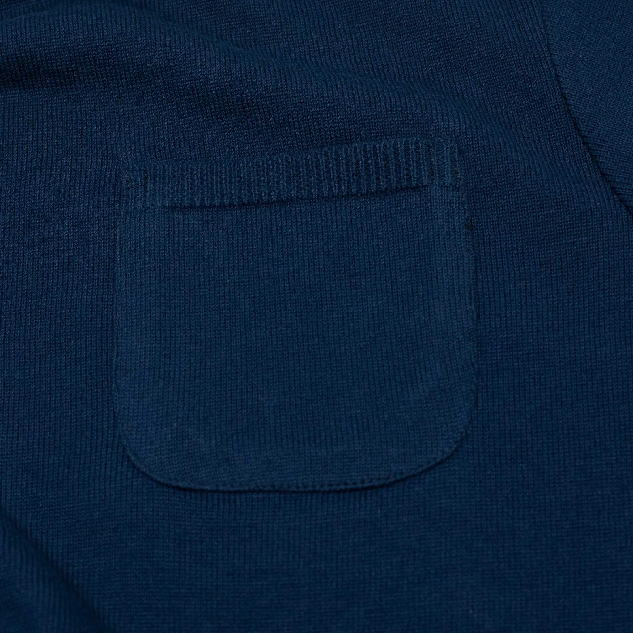 Collab exclusive short sleeve pocket knit t-shirt in inky navy