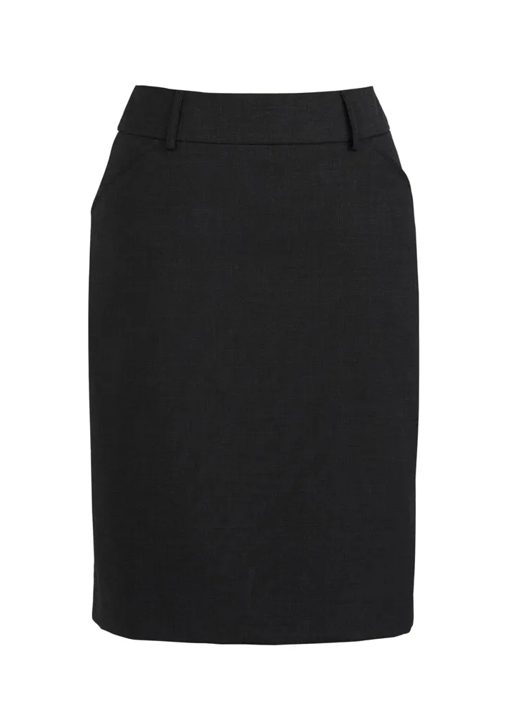 Comfort Wool Stretch Womens Multi-Pleat Skirt