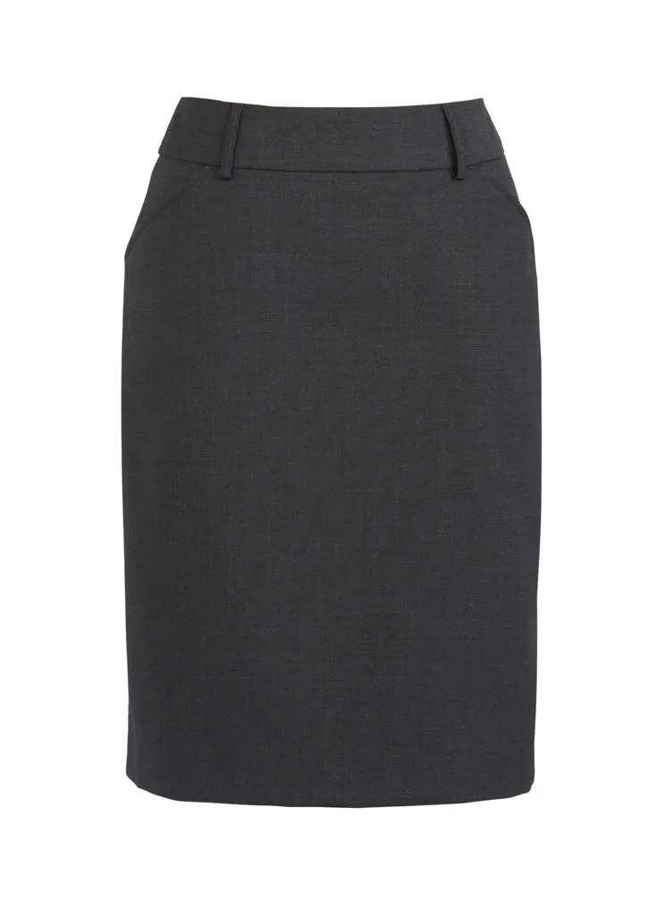 Comfort Wool Stretch Womens Multi-Pleat Skirt