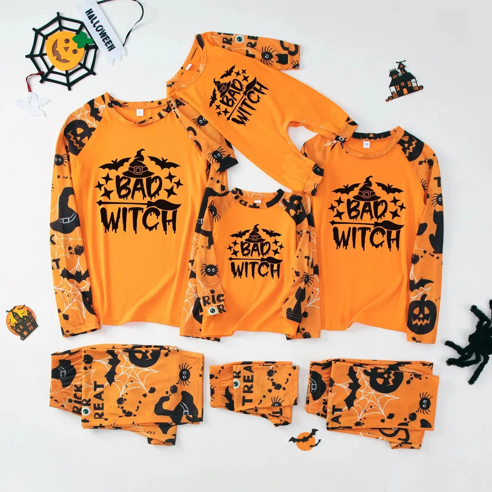 Festive Fall Spooky Season Pajamas for the Whole Family