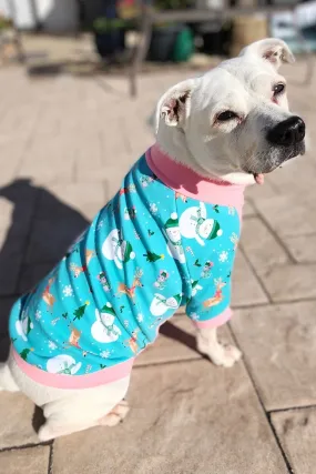 Festive Snowmen Dog Pajamas