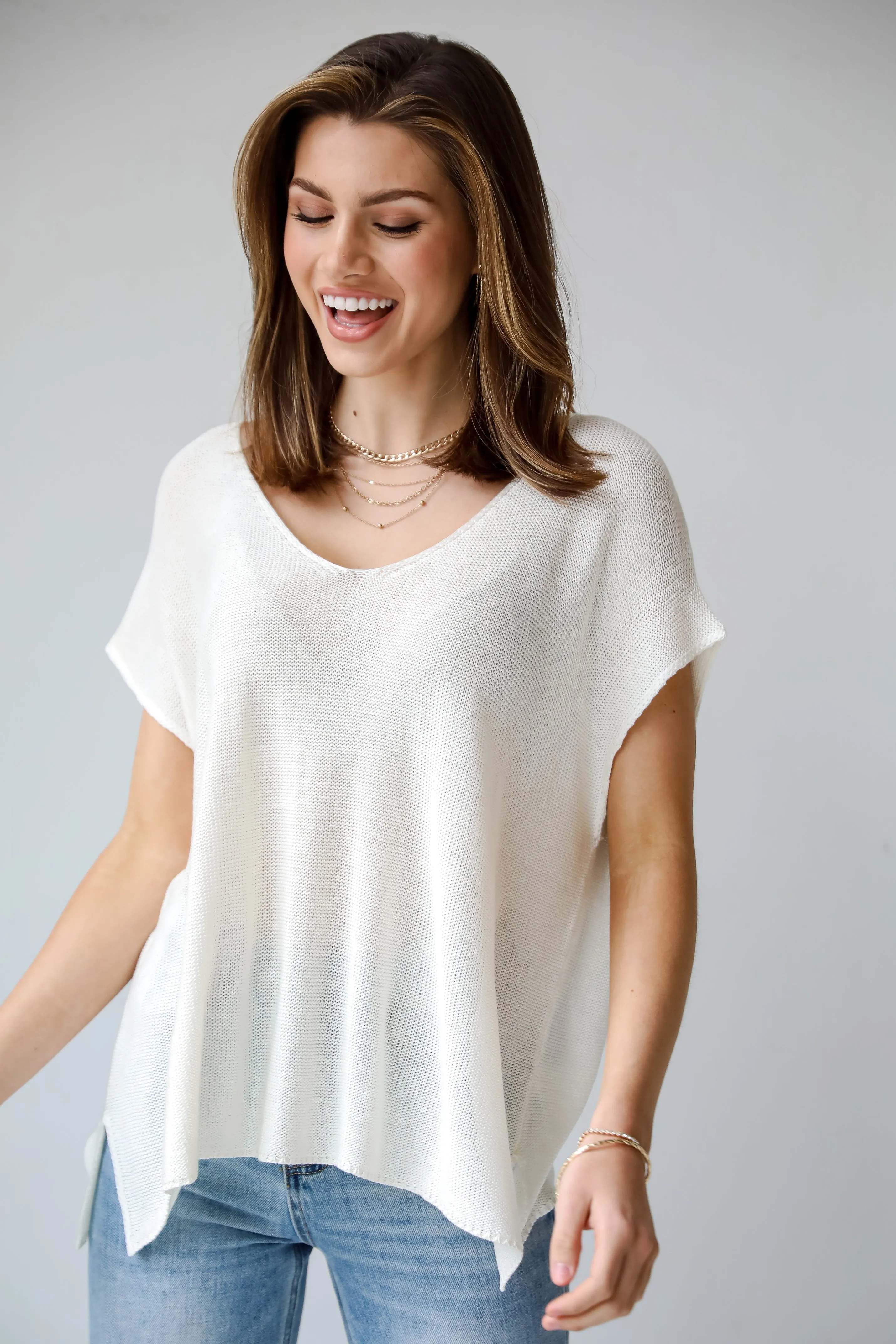 FINAL SALE - Eliza Lightweight Knit Top