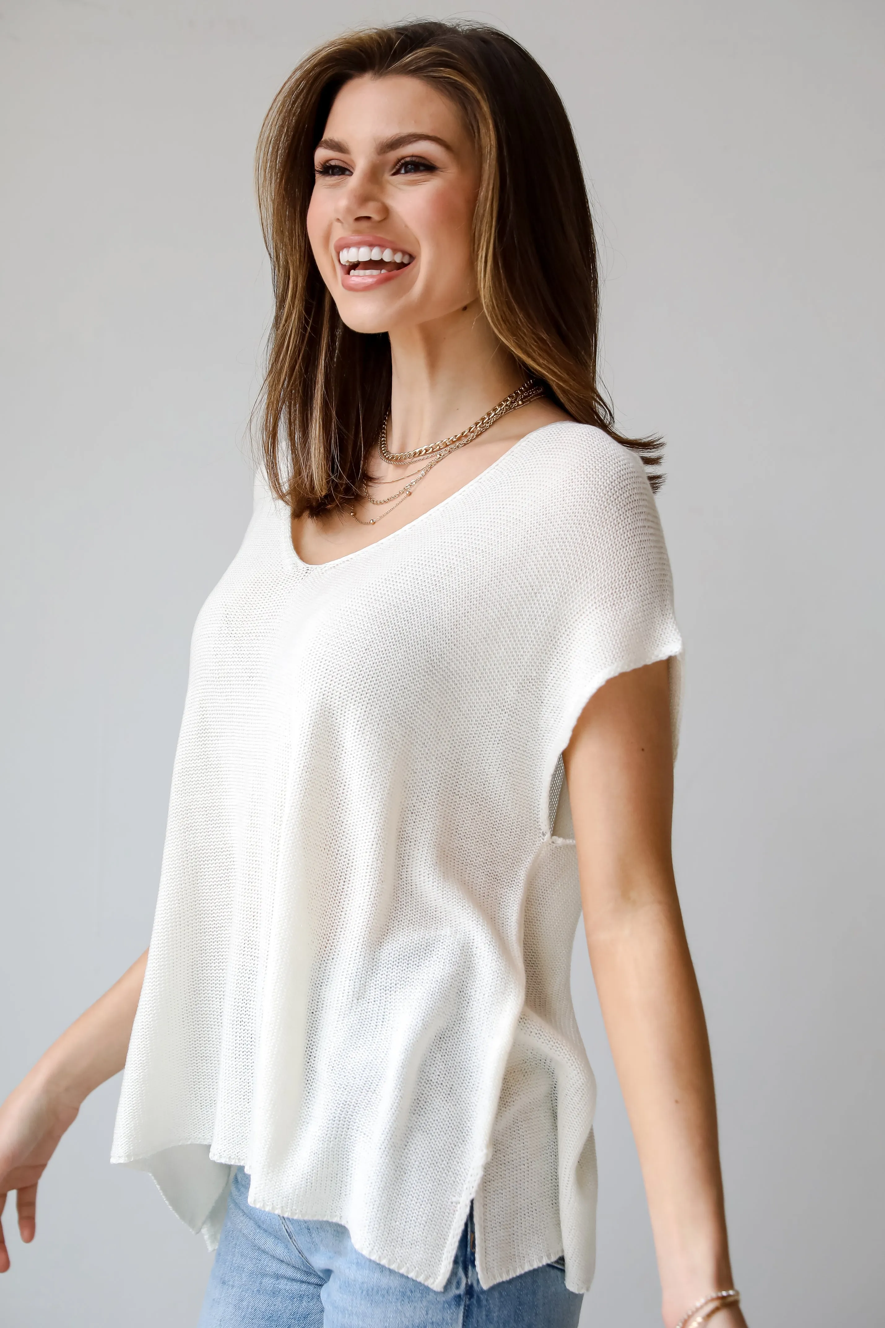 FINAL SALE - Eliza Lightweight Knit Top