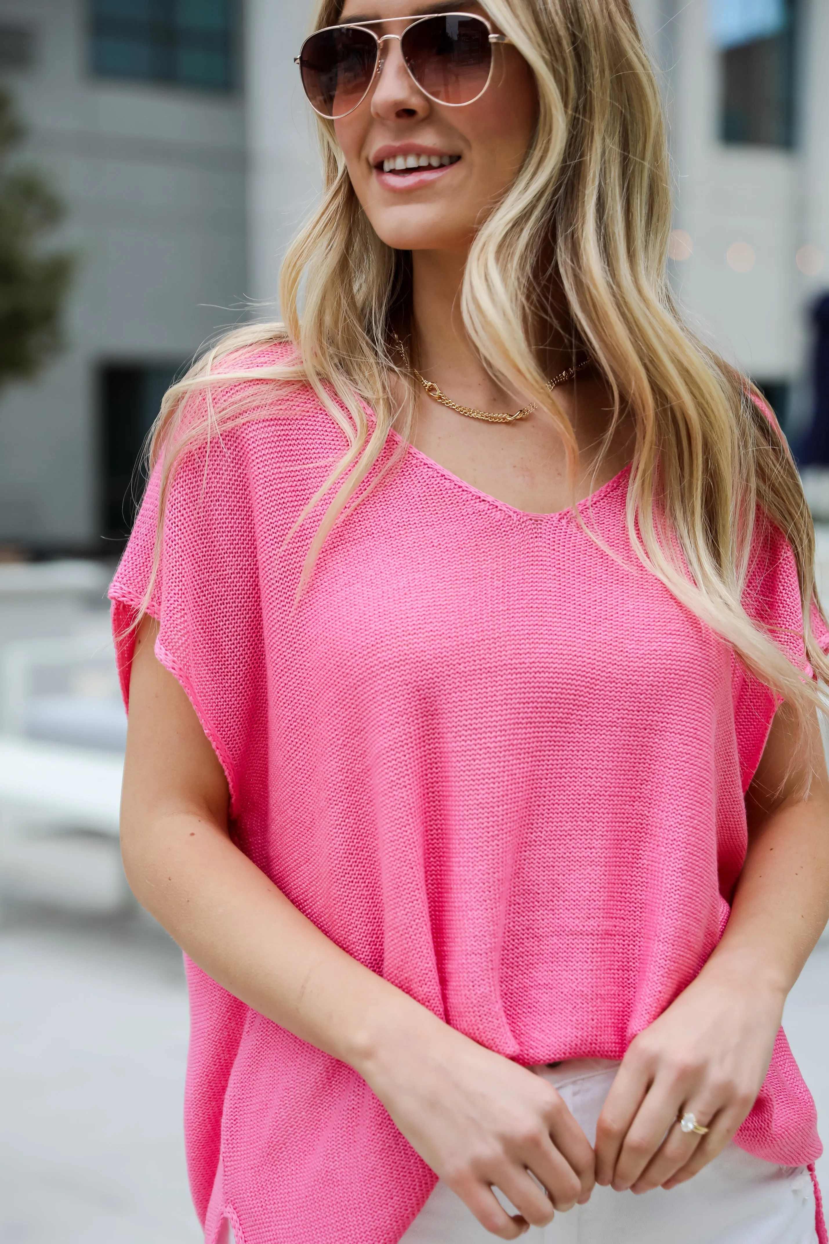 FINAL SALE - Eliza Lightweight Knit Top