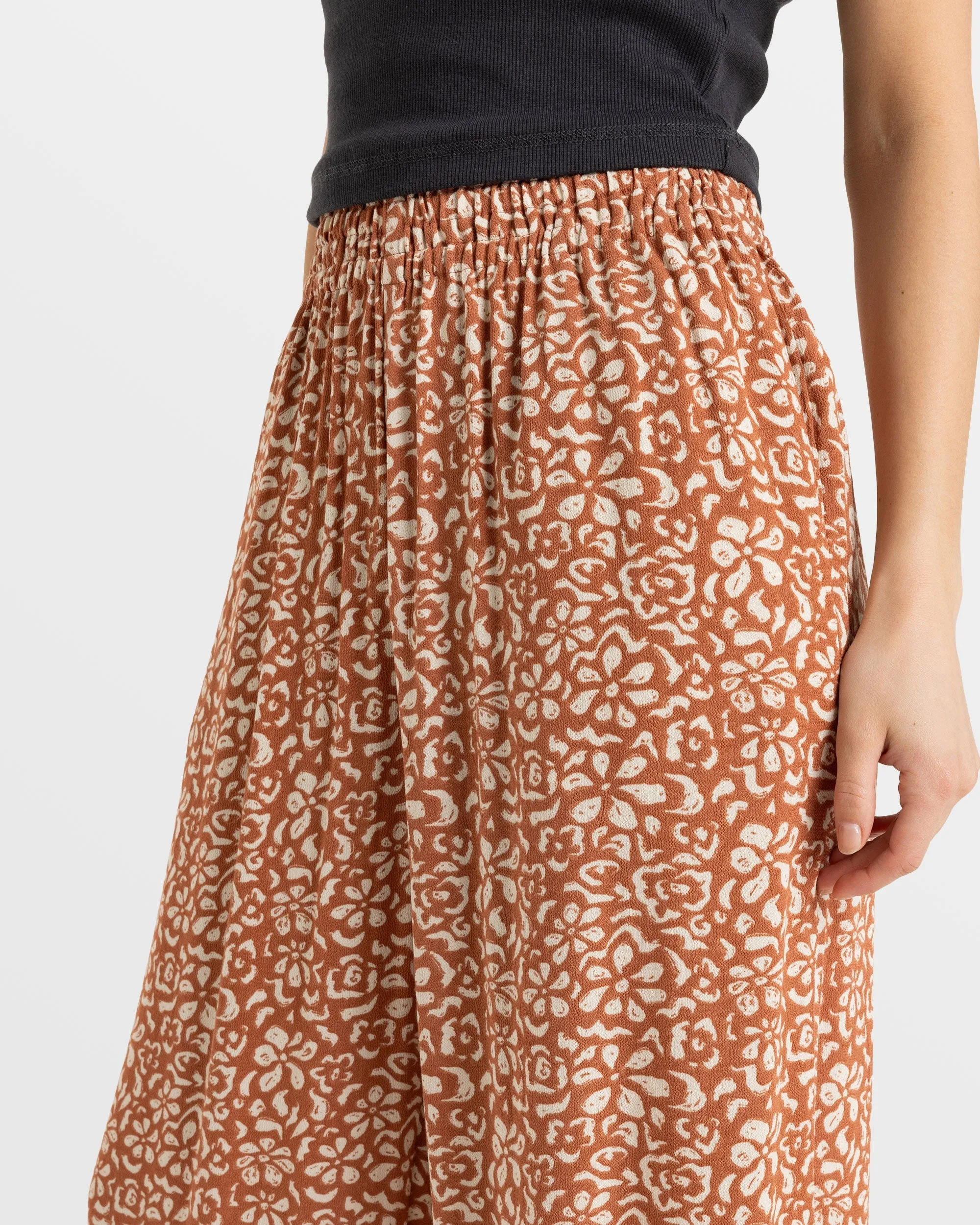 Forever And A Day Wide Leg Pant - Russet Freefallin Floral Fresh