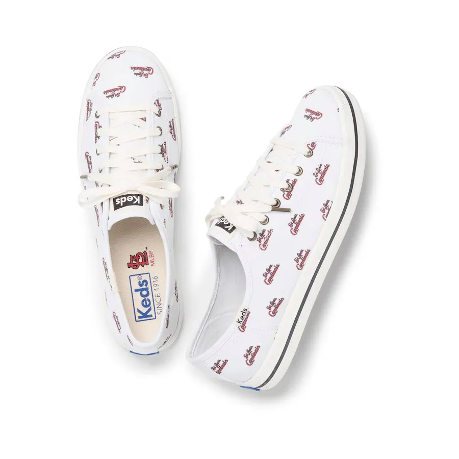 Keds Women's Kickstart MLB - Cardinals White