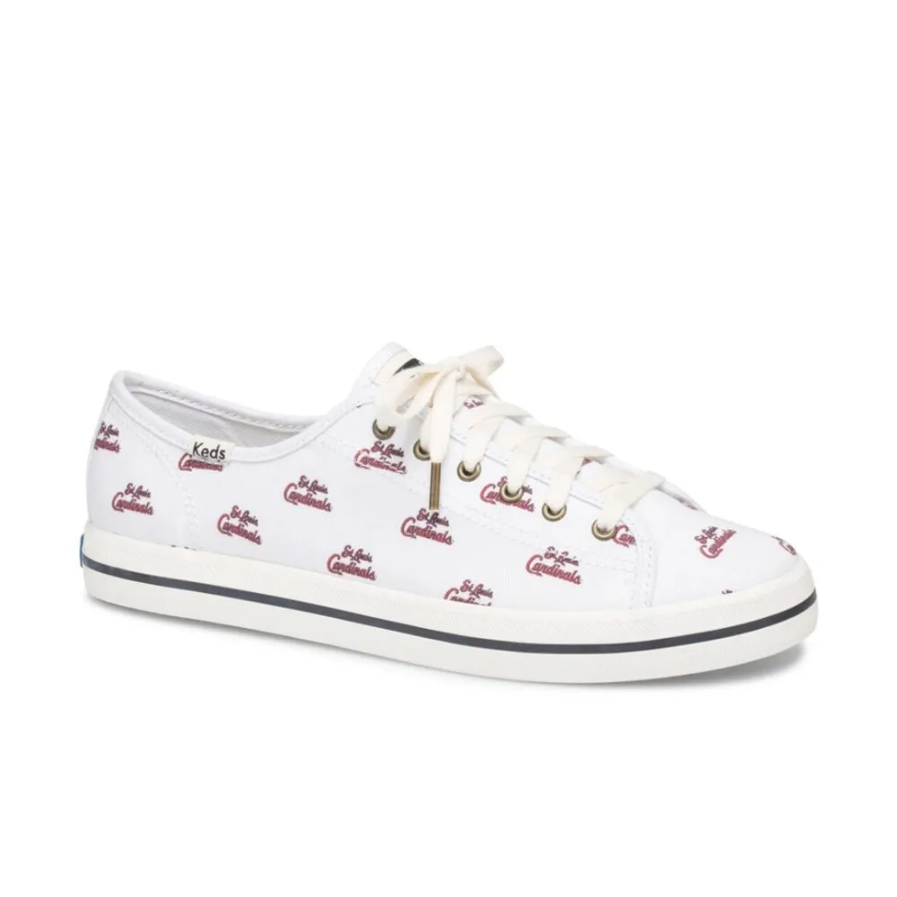 Keds Women's Kickstart MLB - Cardinals White