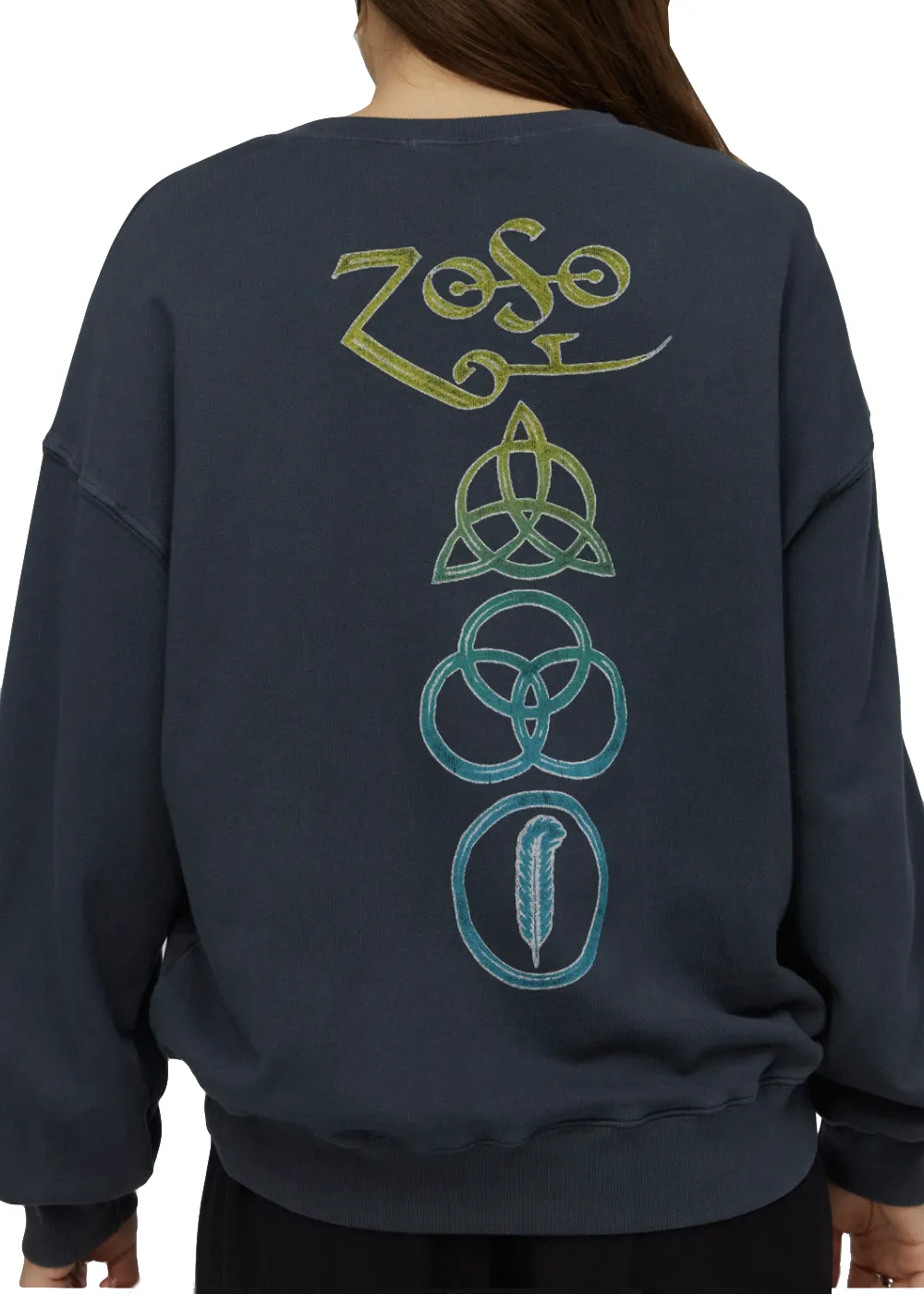 Led Zeppelin Zoso Oversized Sweatshirt by Daydreamer LA