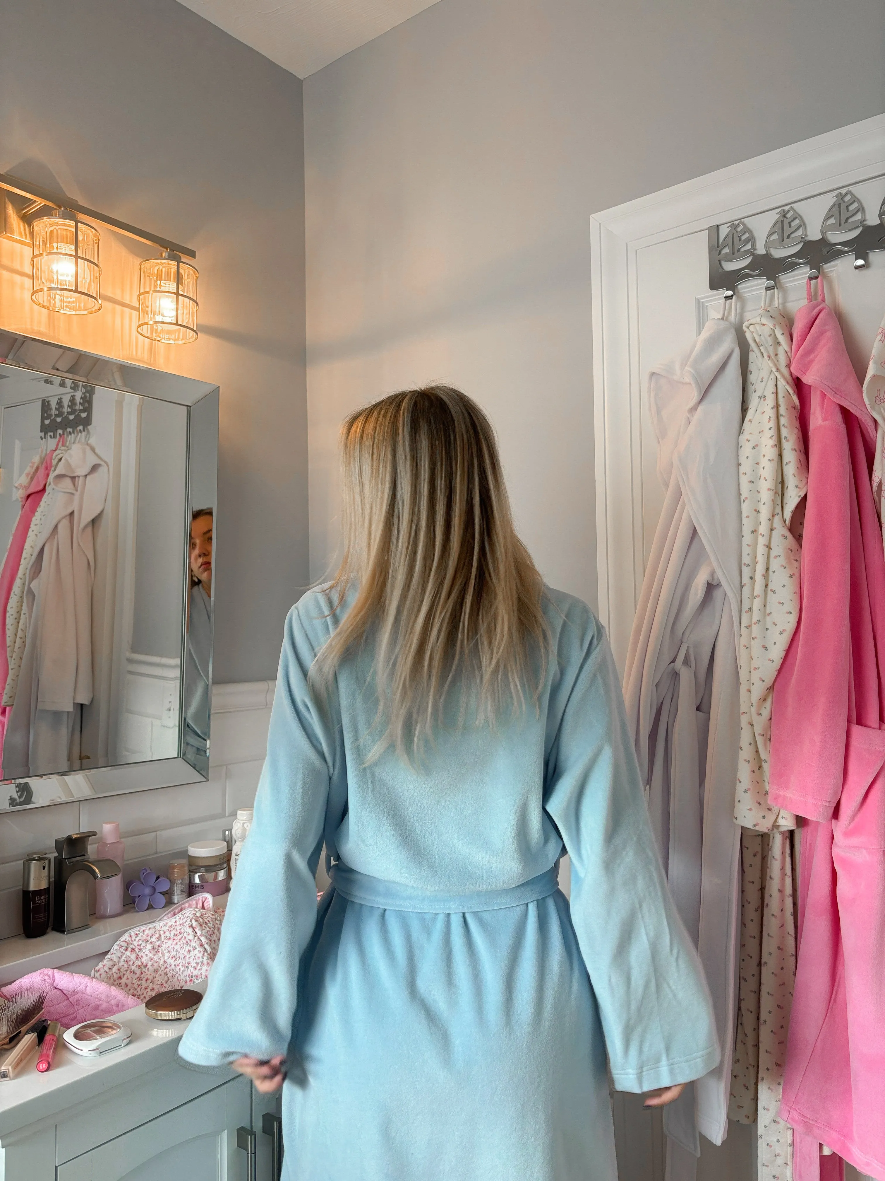 Light Blue Dream Hotel Robe