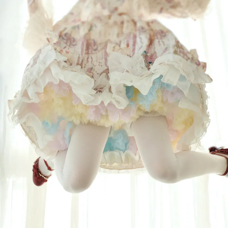 Marshmallow Cloud bustles puff skirt