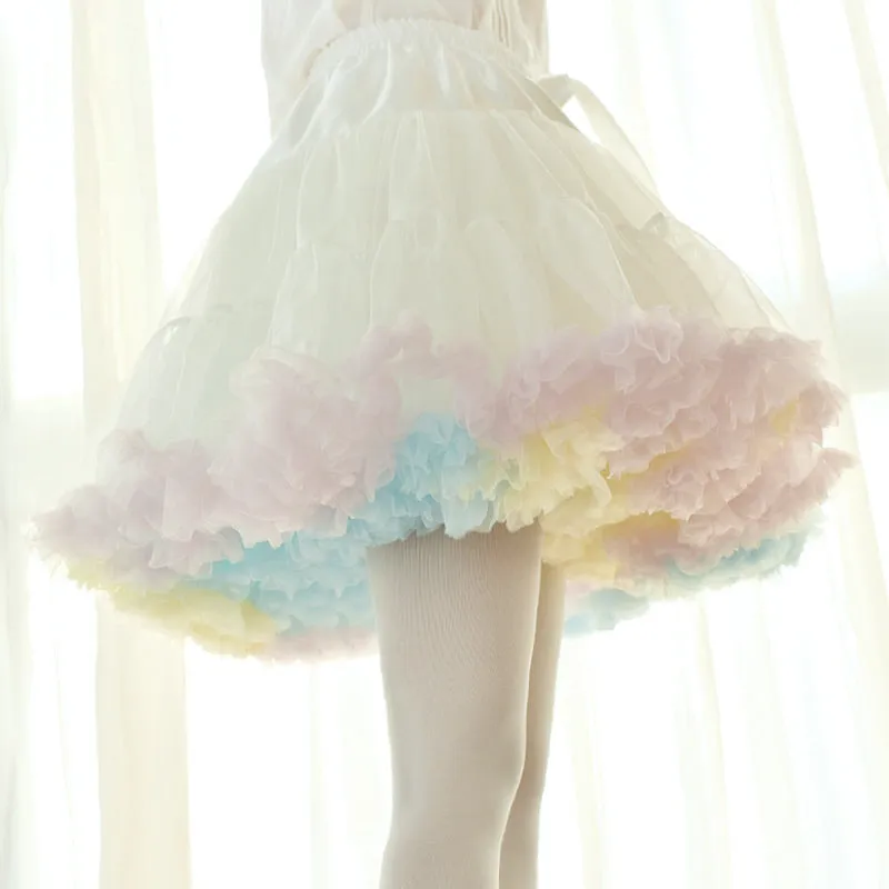 Marshmallow Cloud bustles puff skirt