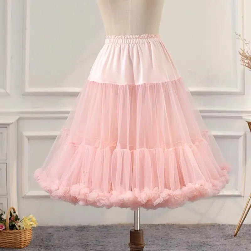 Marshmallow Cloud bustles puff skirt