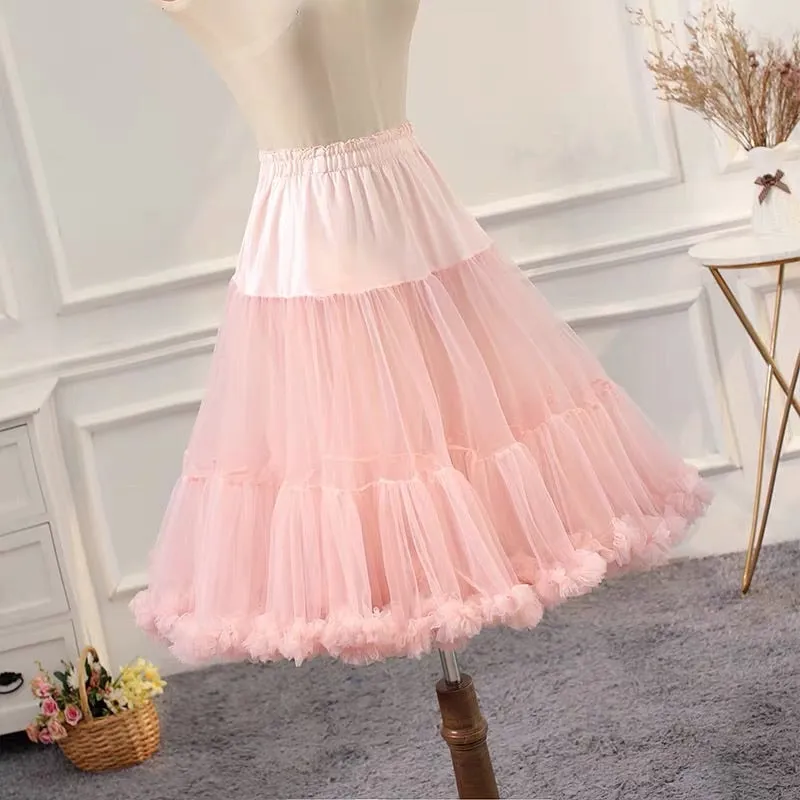 Marshmallow Cloud bustles puff skirt