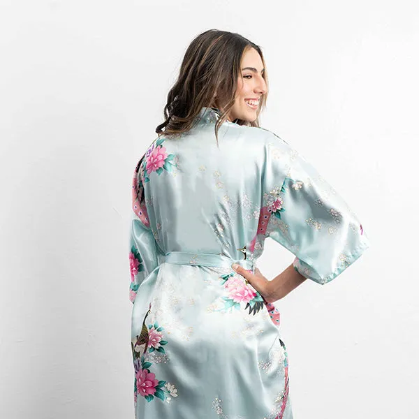 Medium Length Womens Robes - 2 to 18 - Floral Bride & Bridesmaid Robes