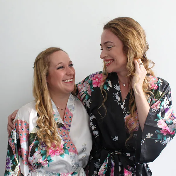 Medium Length Womens Robes - 2 to 18 - Floral Bride & Bridesmaid Robes