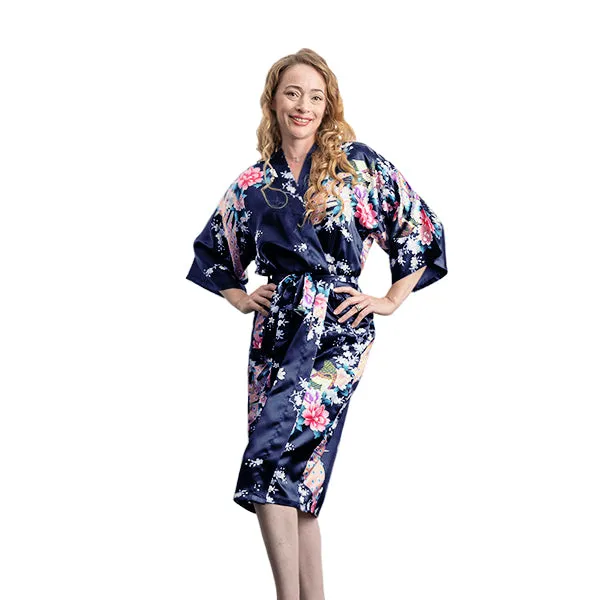 Medium Length Womens Robes - 2 to 18 - Floral Bride & Bridesmaid Robes