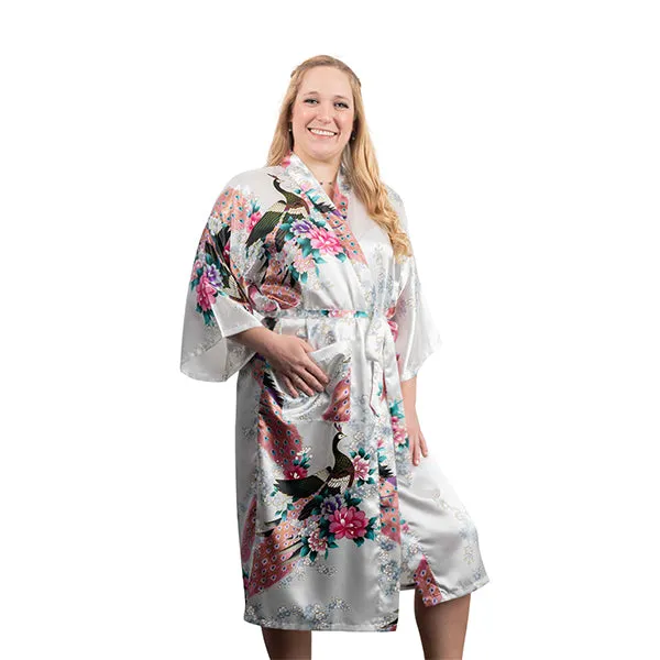 Medium Length Womens Robes - 2 to 18 - Floral Bride & Bridesmaid Robes