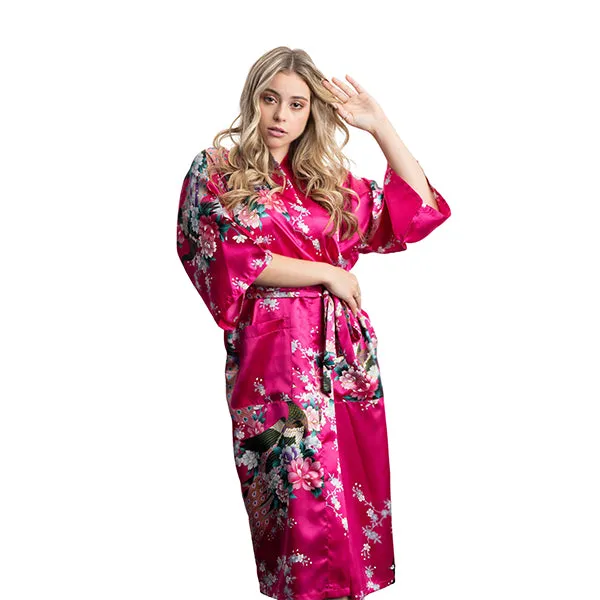 Medium Length Womens Robes - 2 to 18 - Floral Bride & Bridesmaid Robes