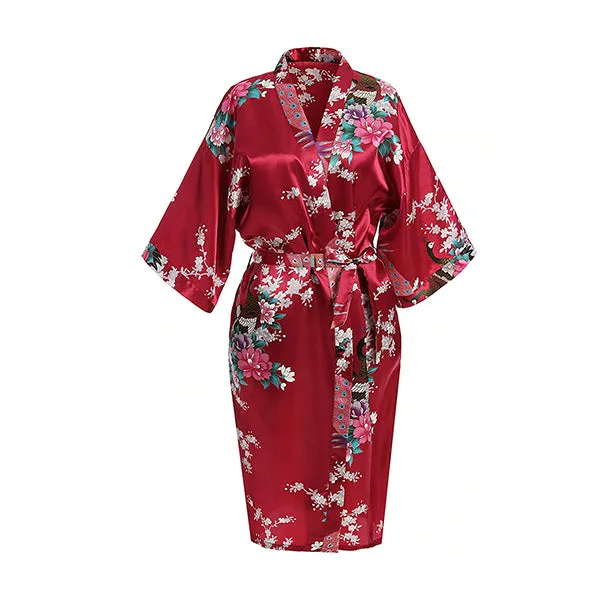 Medium Length Womens Robes - 2 to 18 - Floral Bride & Bridesmaid Robes