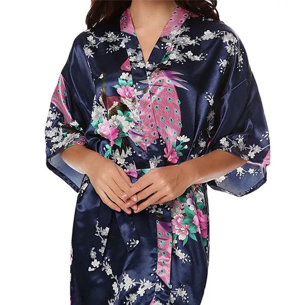 Medium Length Womens Robes - 2 to 18 - Floral Bride & Bridesmaid Robes