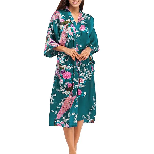 Medium Length Womens Robes - 2 to 18 - Floral Bride & Bridesmaid Robes