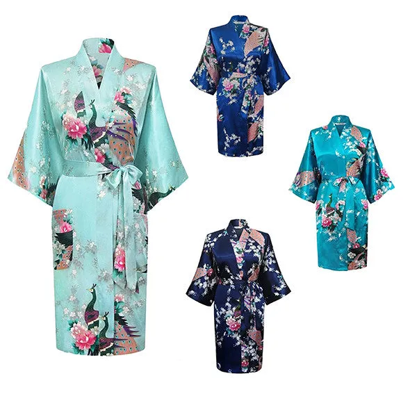 Medium Length Womens Robes - 2 to 18 - Floral Bride & Bridesmaid Robes