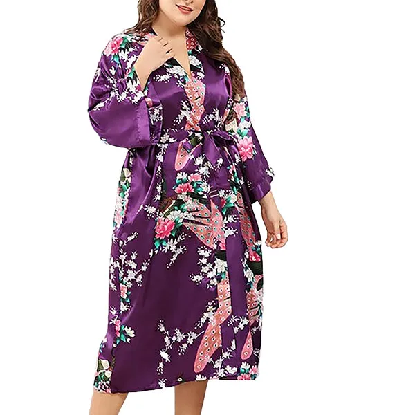 Medium Length Womens Robes - 2 to 18 - Floral Bride & Bridesmaid Robes