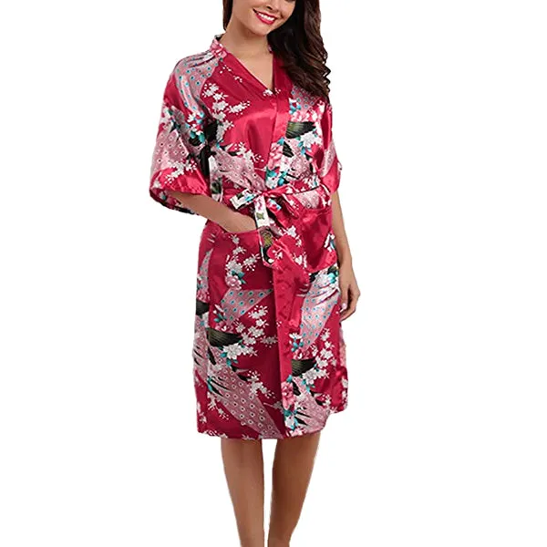 Medium Length Womens Robes - 2 to 18 - Floral Bride & Bridesmaid Robes