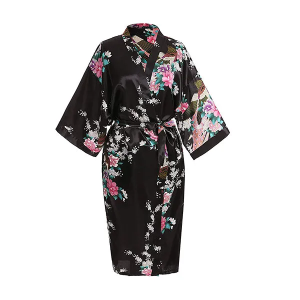 Medium Length Womens Robes - 2 to 18 - Floral Bride & Bridesmaid Robes