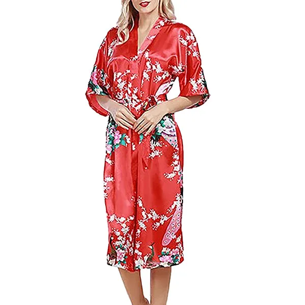 Medium Length Womens Robes - 2 to 18 - Floral Bride & Bridesmaid Robes