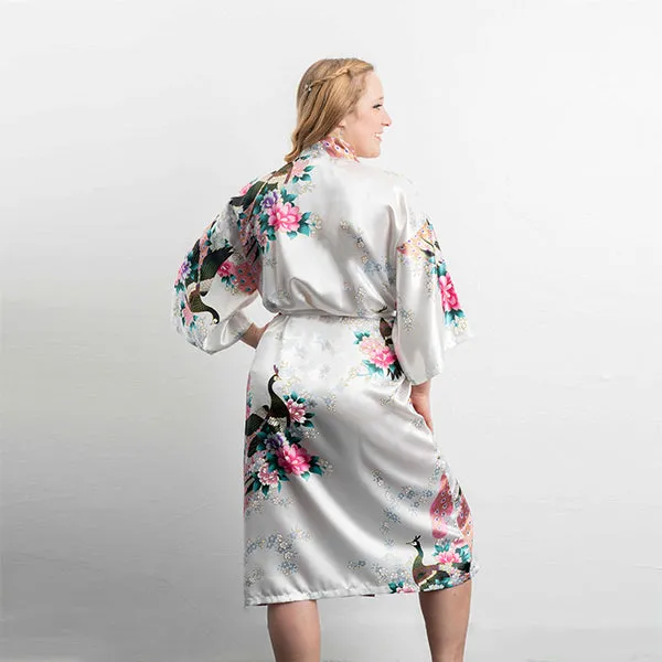 Medium Length Womens Robes - 2 to 18 - Floral Bride & Bridesmaid Robes