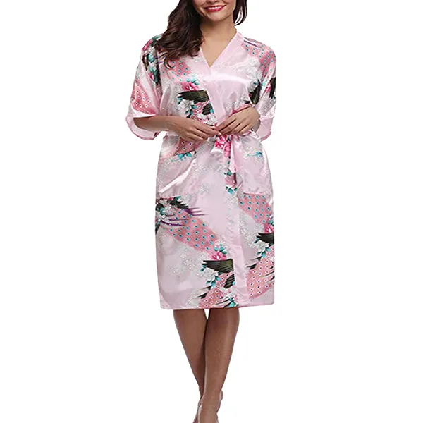 Medium Length Womens Robes - 2 to 18 - Floral Bride & Bridesmaid Robes