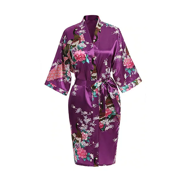 Medium Length Womens Robes - 2 to 18 - Floral Bride & Bridesmaid Robes