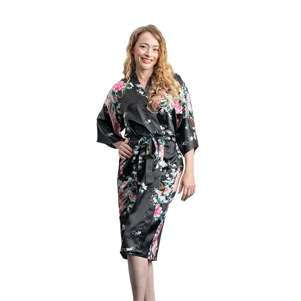 Medium Length Womens Robes - 2 to 18 - Floral Bride & Bridesmaid Robes