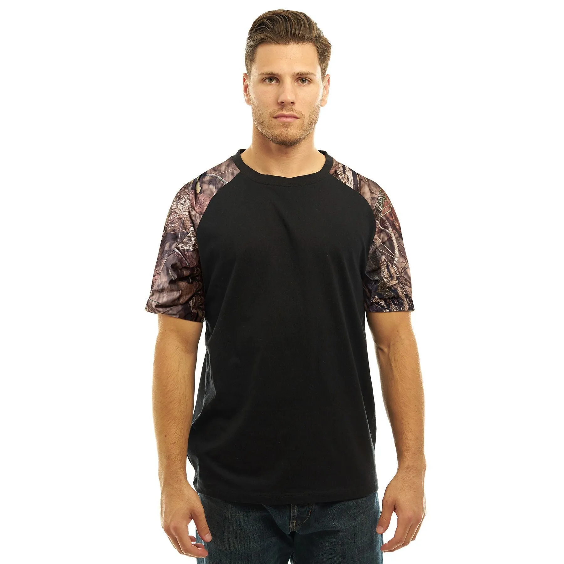 Men's Mossy Oak Cotton Short Sleave T-Shirt Break-Up Country Camo