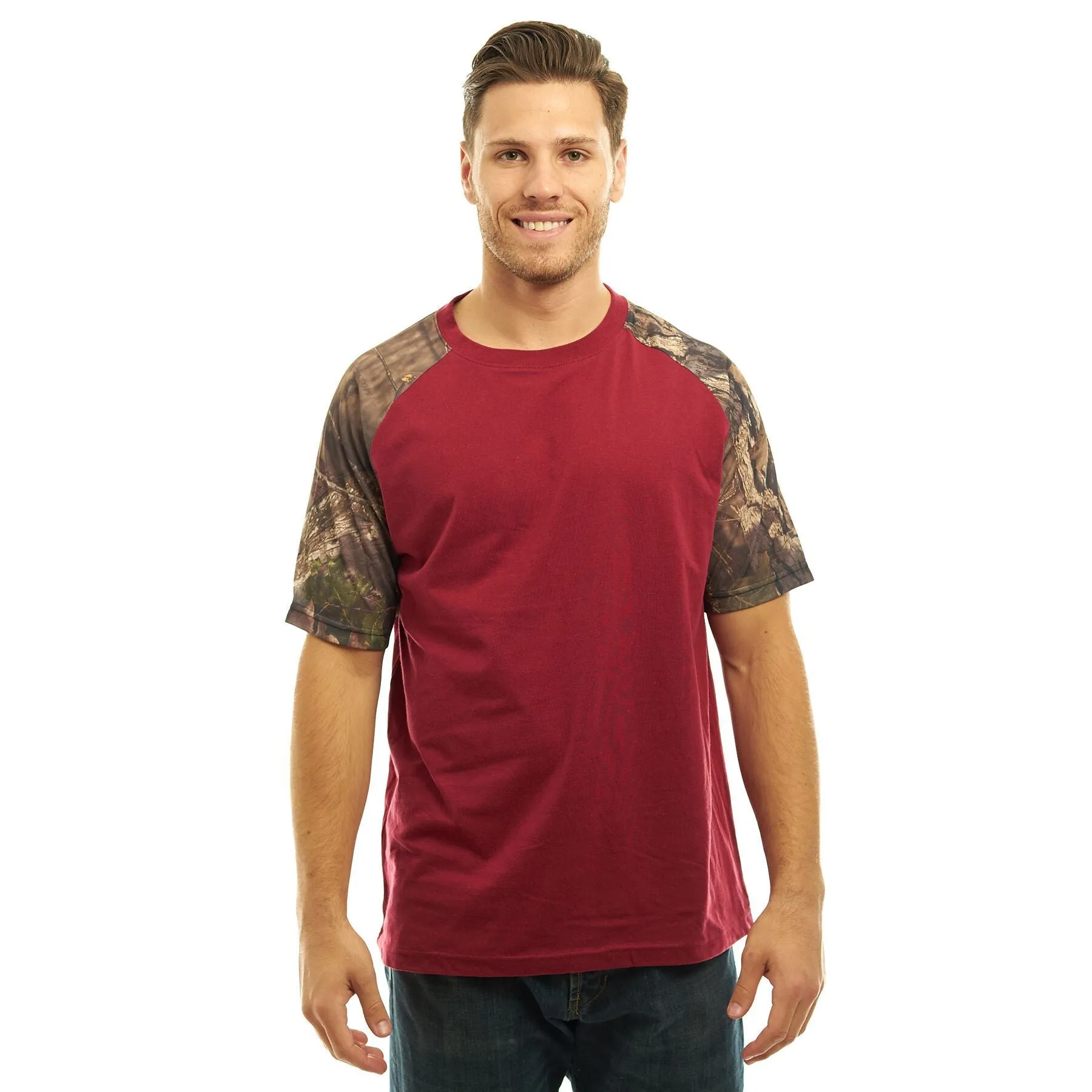 Men's Mossy Oak Cotton Short Sleave T-Shirt Break-Up Country Camo