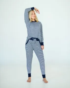 Must be Bamboo Pajamas - Navy Stripe