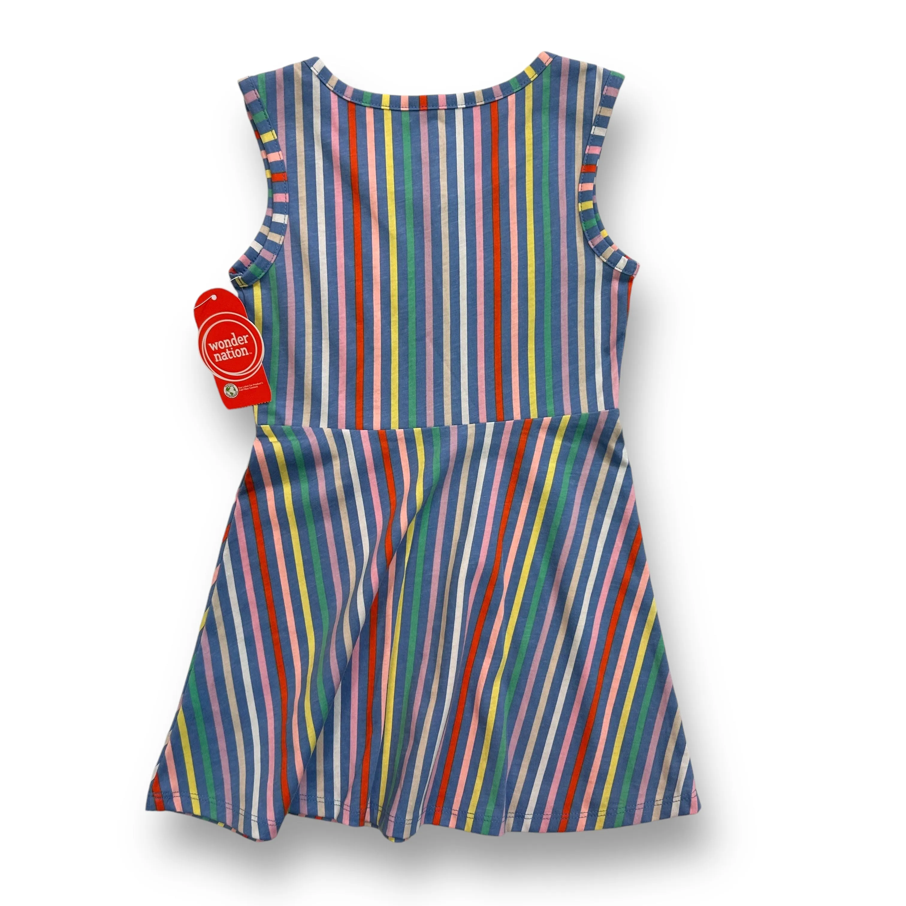 NEW! Girls Wonder Nation Size 4/5 Pastel Striped Sleeveless Dress