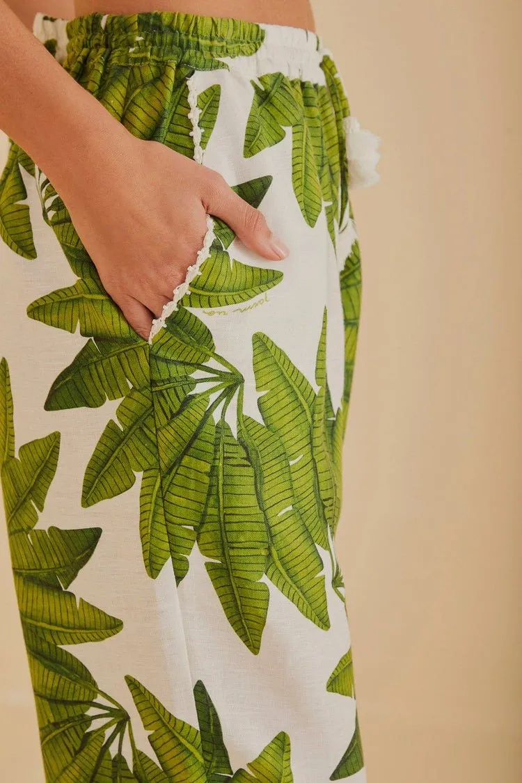 Palm Fan Pants